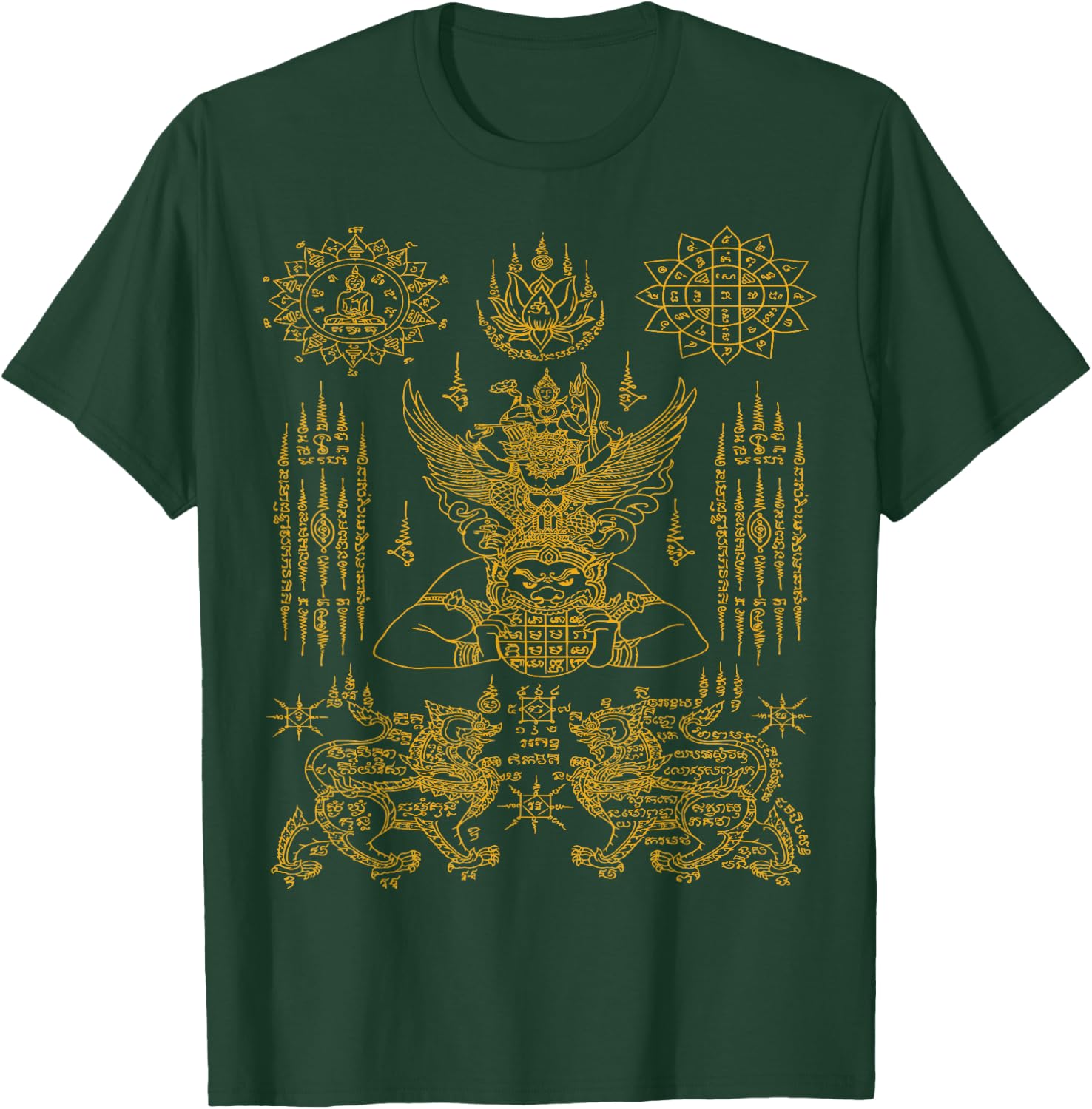 Thailand Sak Yant Tattoo Magical Thai Tattoos Thailand Gift T-Shirt - T-Shirt | Forest