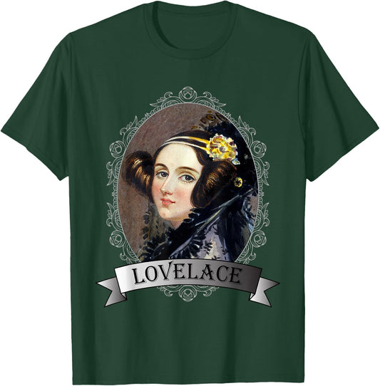 Ada Lovelace Portrait Mathematician T-Shirt - T-Shirt | Forest