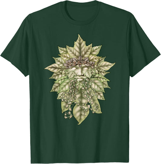 Green Man Celtic Nature Spirit T-Shirt - T-Shirt | Forest