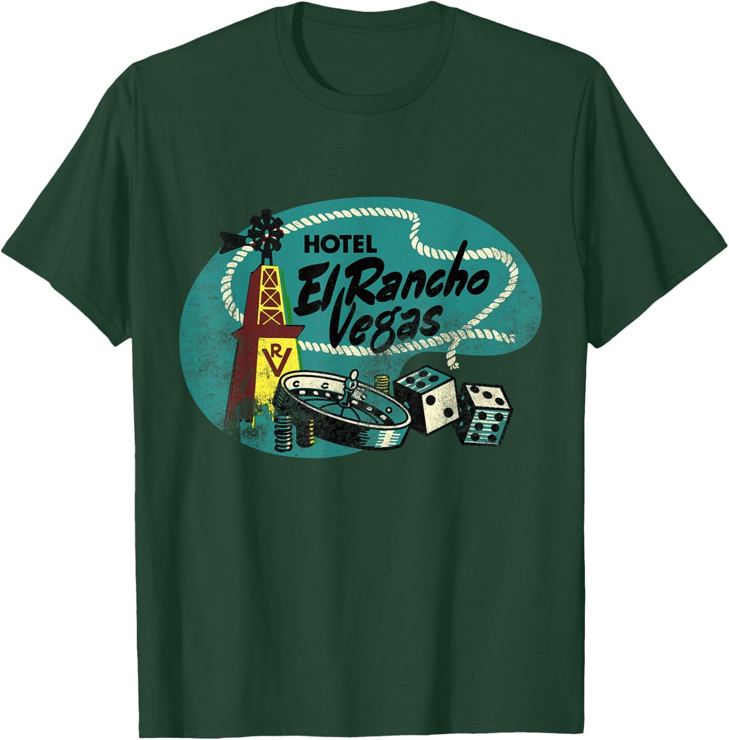 Vintage El Rancho Hotel and Casino Las Vegas T-Shirt - T-Shirt | Forest