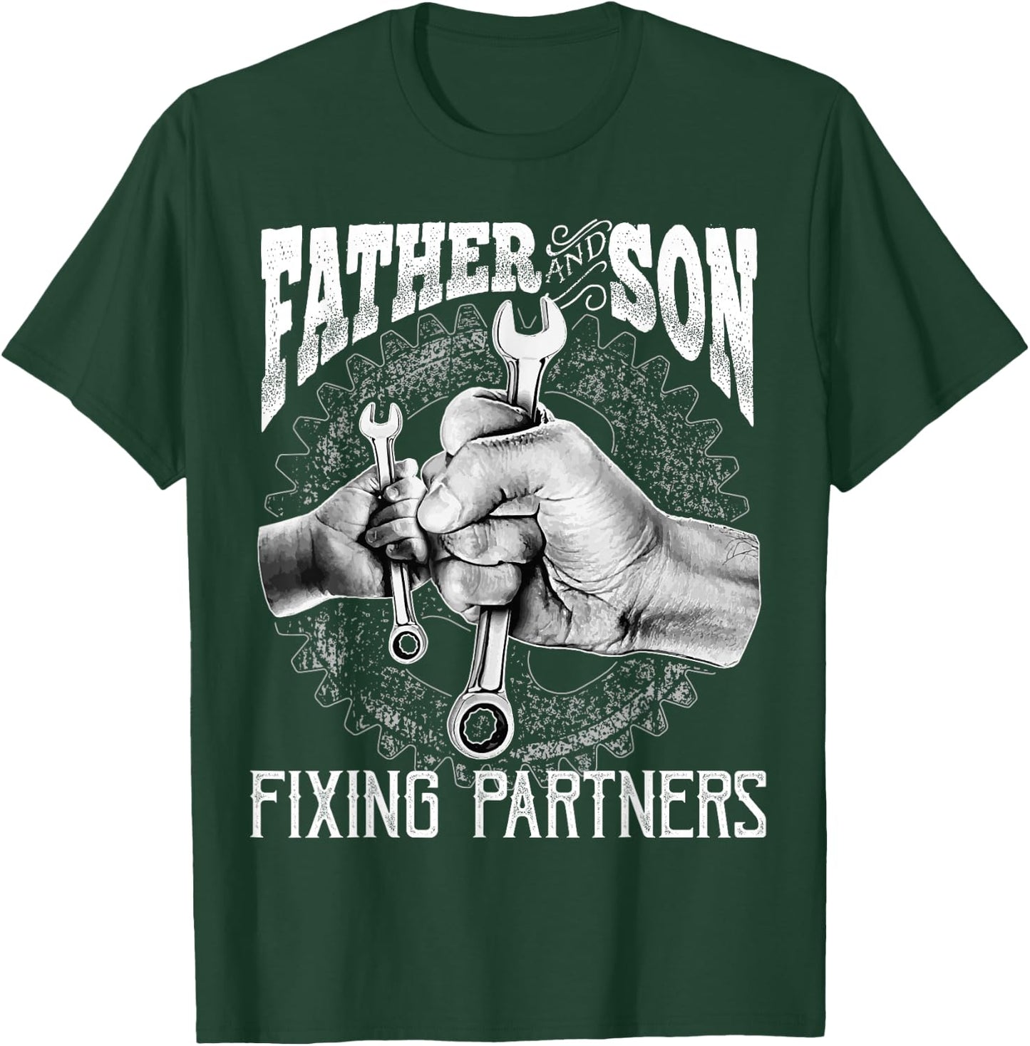 Father and Son Mechanic Shirt Mechanic Father's Day Gift Men T-Shirt - T-Shirt | Forest