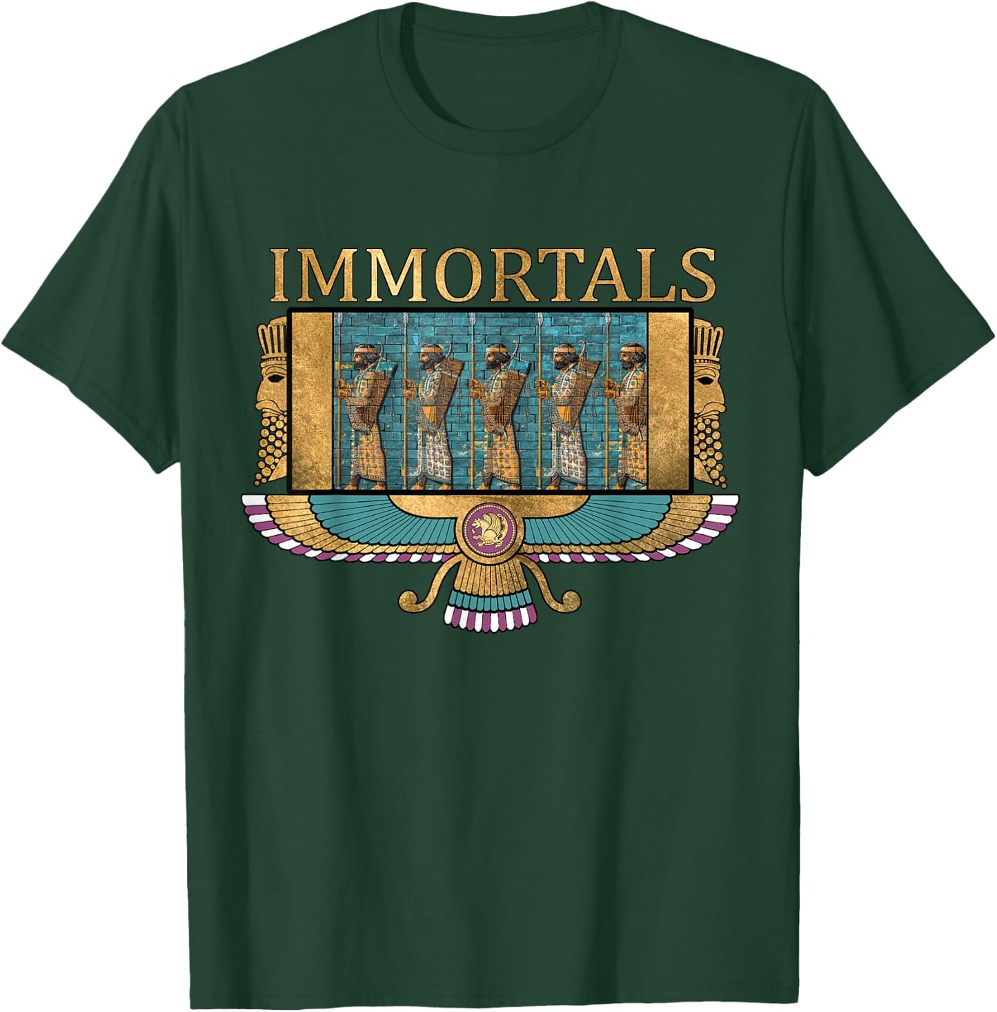 Persia Ancient Civilizations Persian Immortals Symbol T-Shirt - T-Shirt | Forest