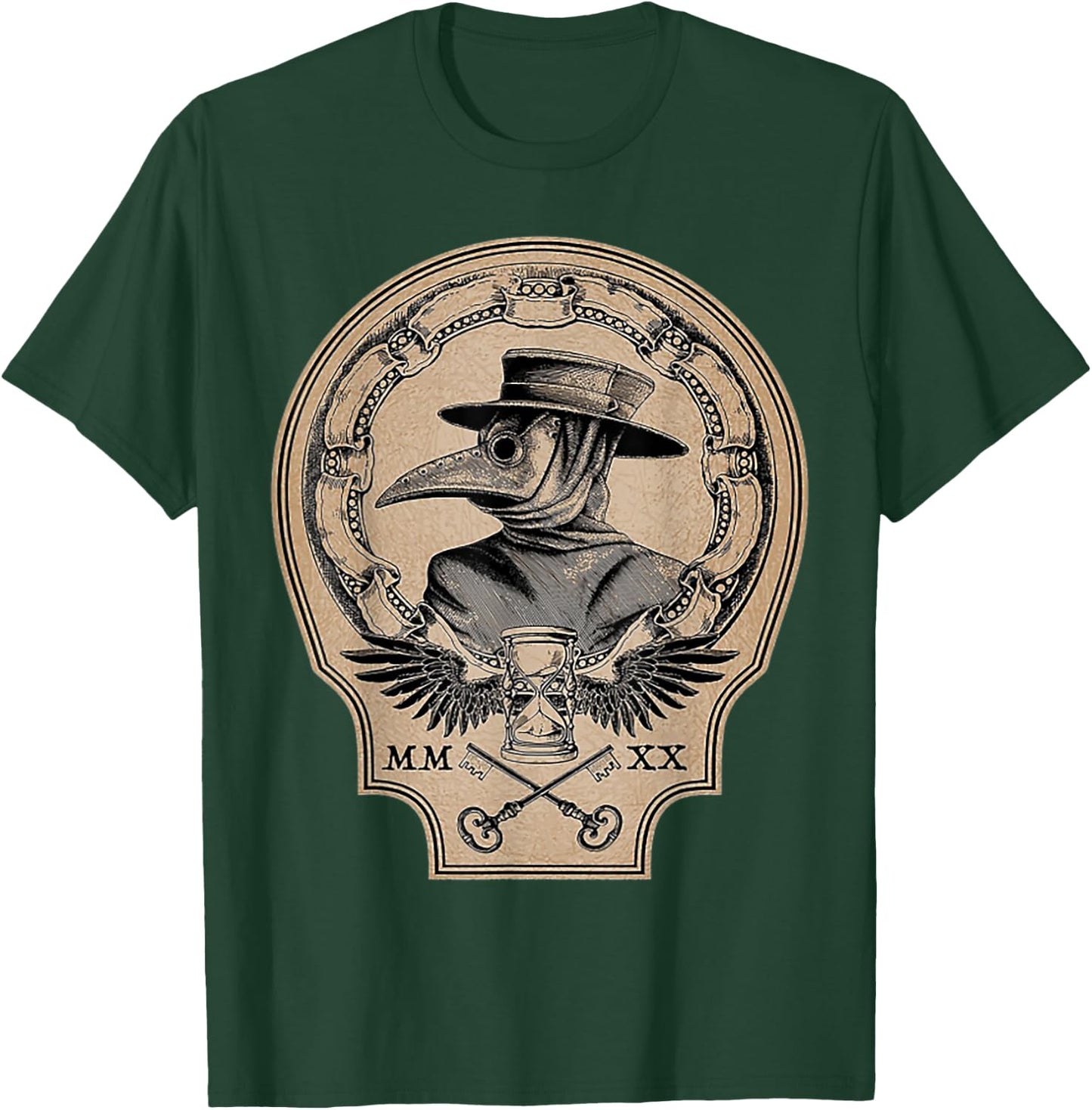 Vintage Plague Doctor T-Shirt - T-Shirt | Forest