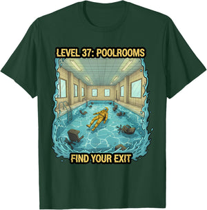 The Backrooms Level 37 Poolrooms T-Shirt - T-Shirt | Forest