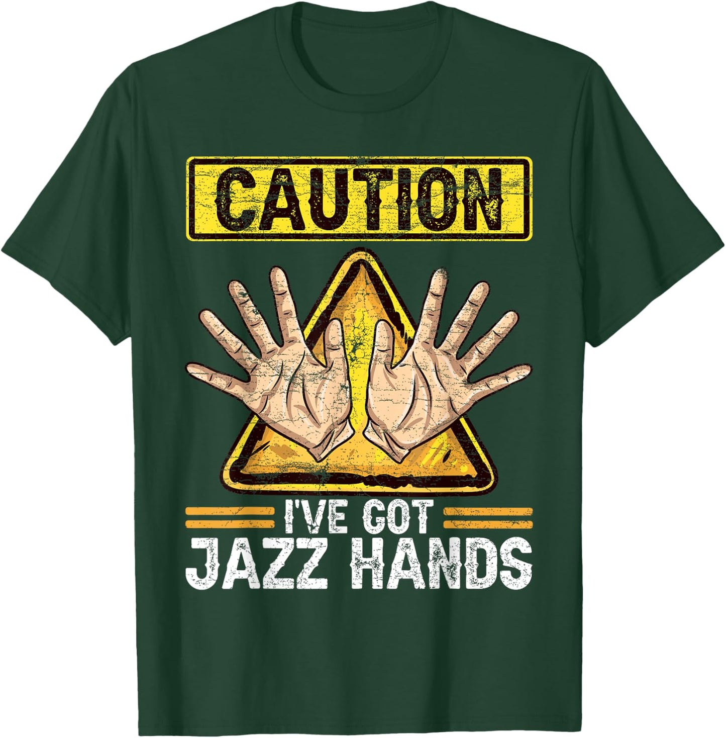 Jazz Hands Dancing Men Women Boys Girls Dancer Vintage T-Shirt - T-Shirt | Forest