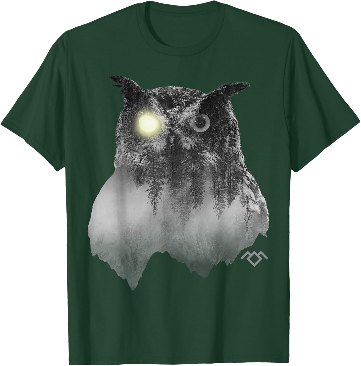 Twin Peaks Spirit Owl Moon Light Graphic T-Shirt - T-Shirt | Forest
