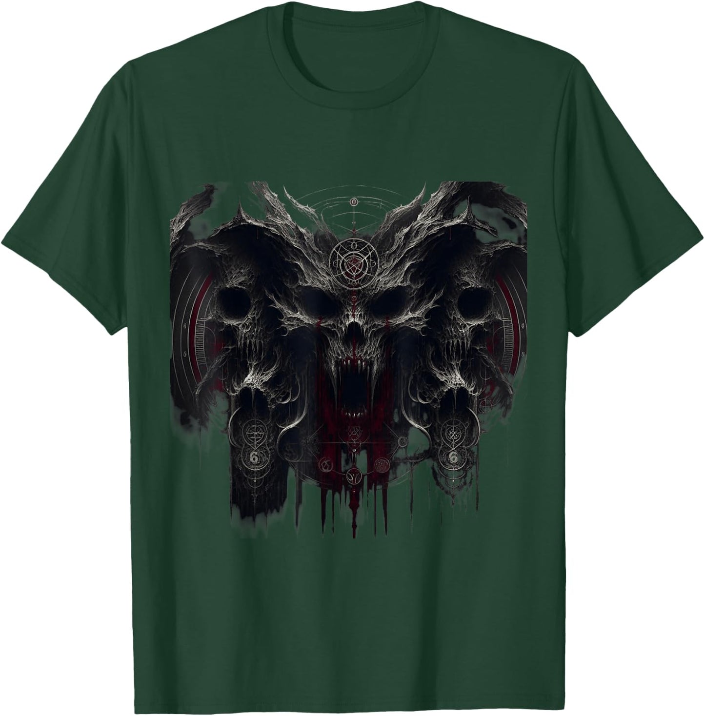 Eldritch Haunted Spaces Cursed Gothic Horror Demon Print T-Shirt - T-Shirt | Forest