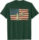 Archery Bow Archer Usa American Flag Vintage Compound Bow T-Shirt - T-Shirt | Forest