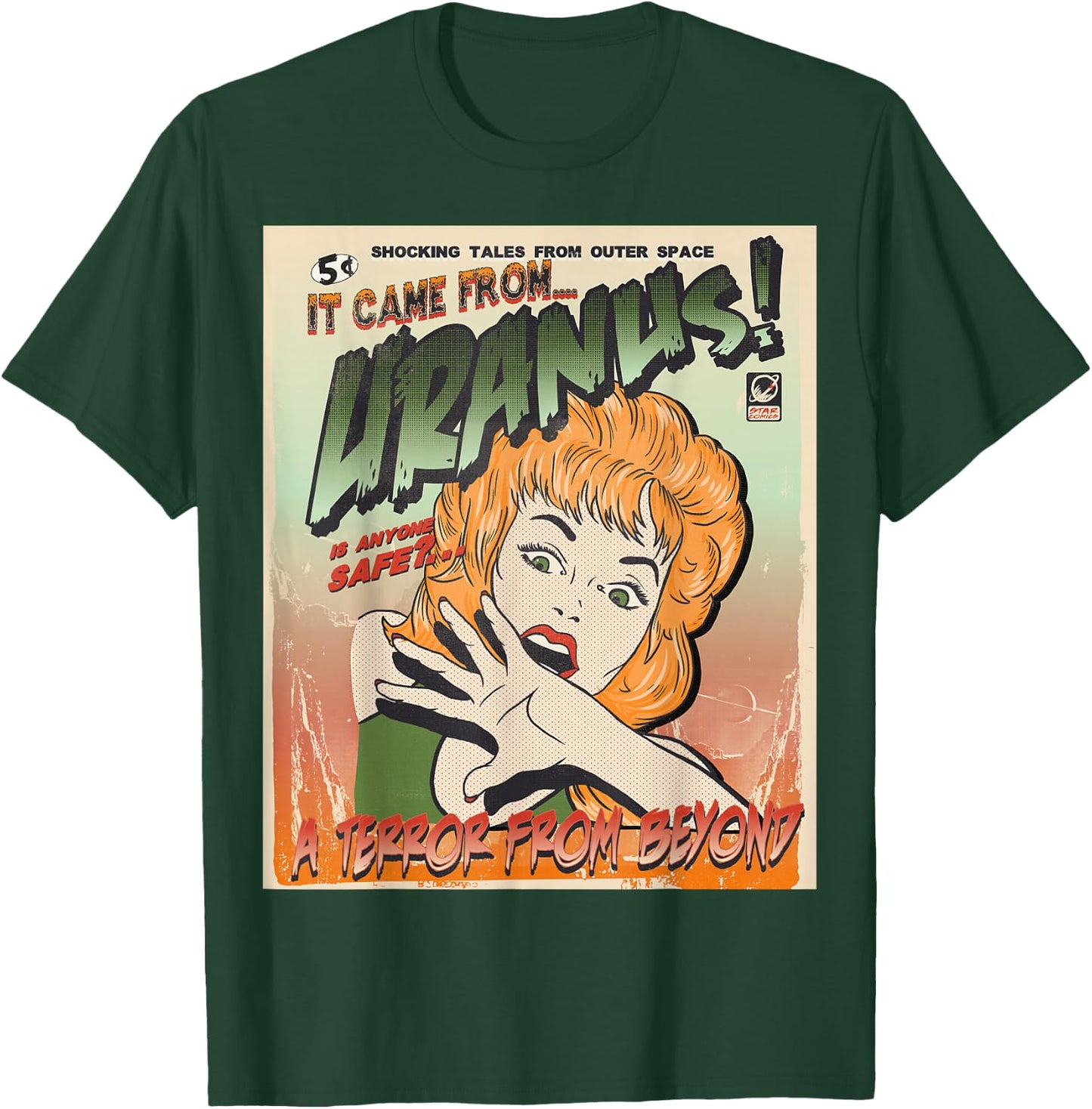 Ufo Flying Saucer Invasion 1950's Sience Fiction Abduction T-Shirt - T-Shirt | Forest