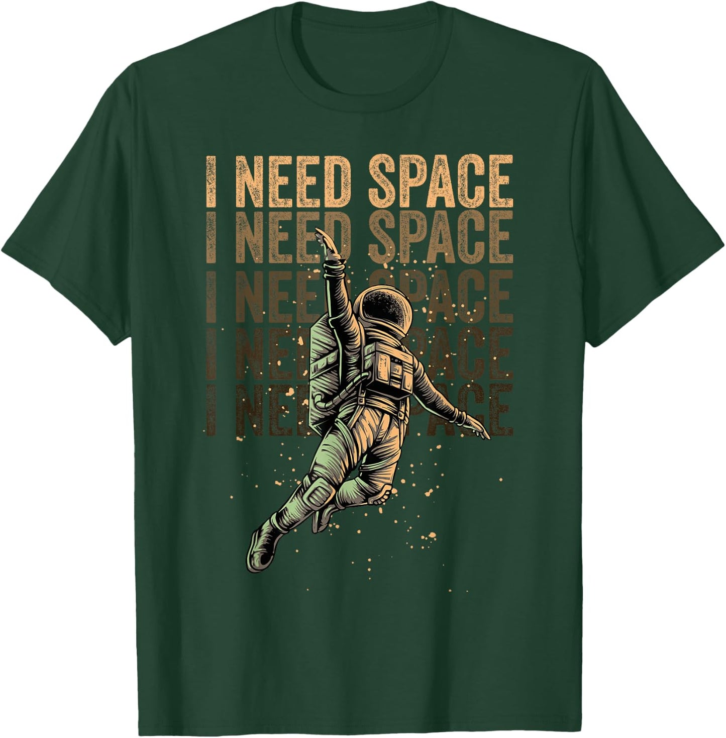 I need space funny antisocial time out vintage astronaut T-Shirt - T-Shirt | Forest