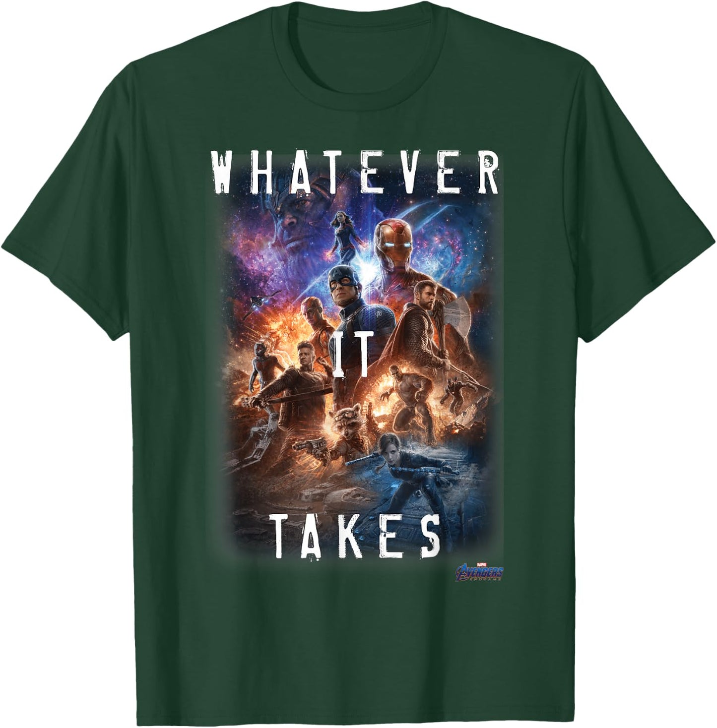 Marvel Avengers Endgame Movie Poster Whatever It Takes Small T-Shirt - T-Shirt | Forest