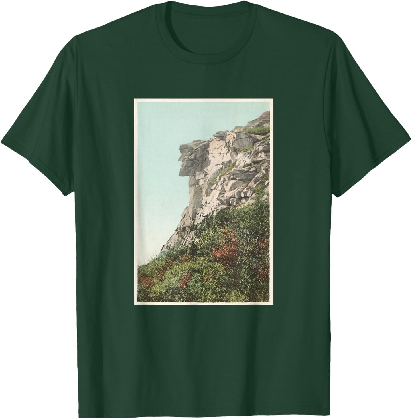Old Man of the Mountain Illustration (1902) T-Shirt - T-Shirt | Forest