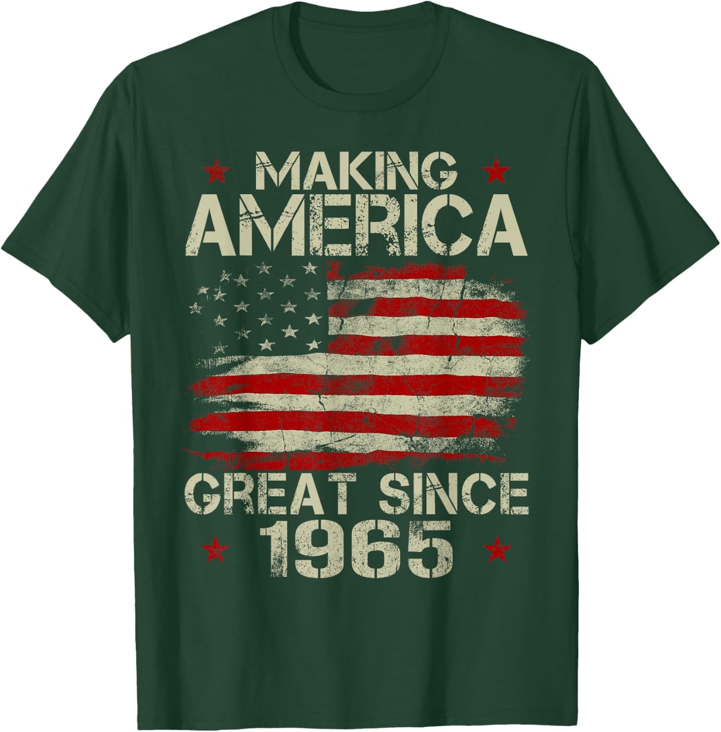 Making America Great Since 1965 Vintage Gifts 55th Birthday T-Shirt - T-Shirt | Forest