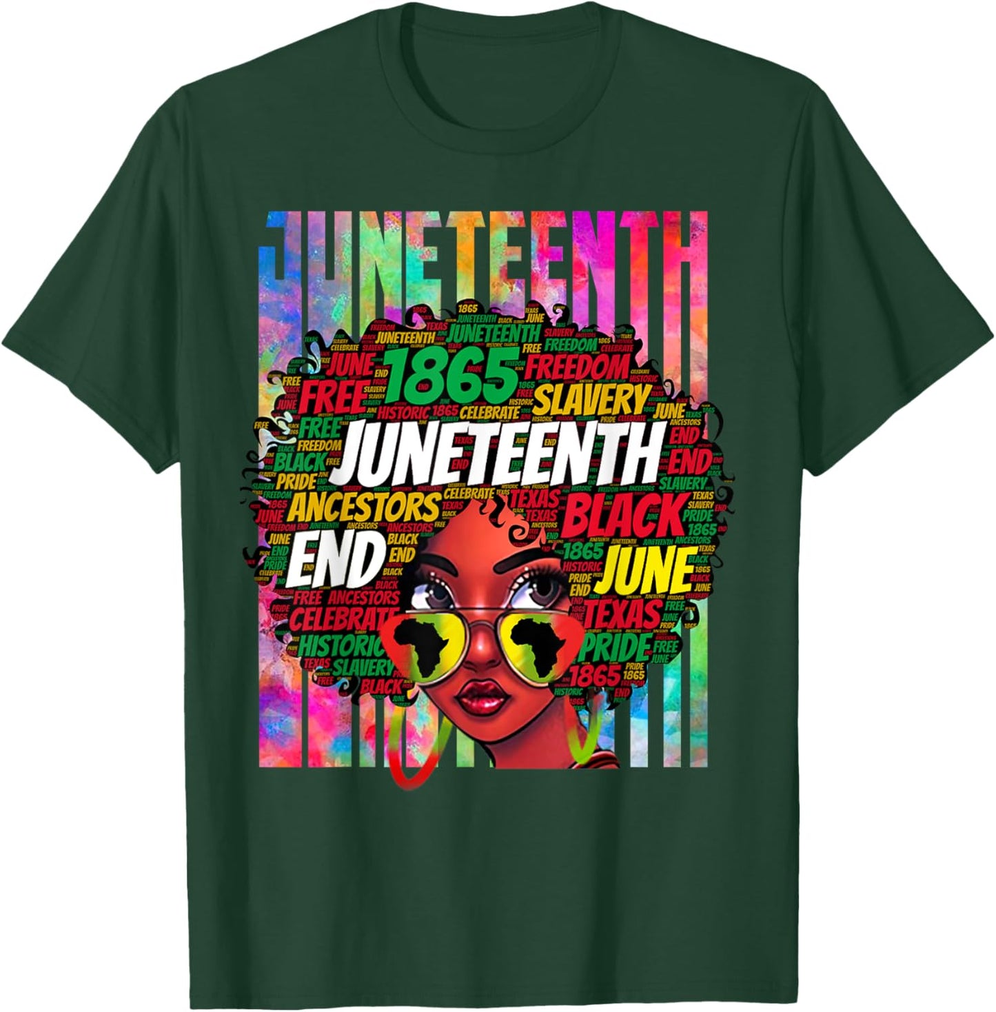 Juneteenth Freedom Day African American June 19th Junenth T-Shirt - T-Shirt | Forest