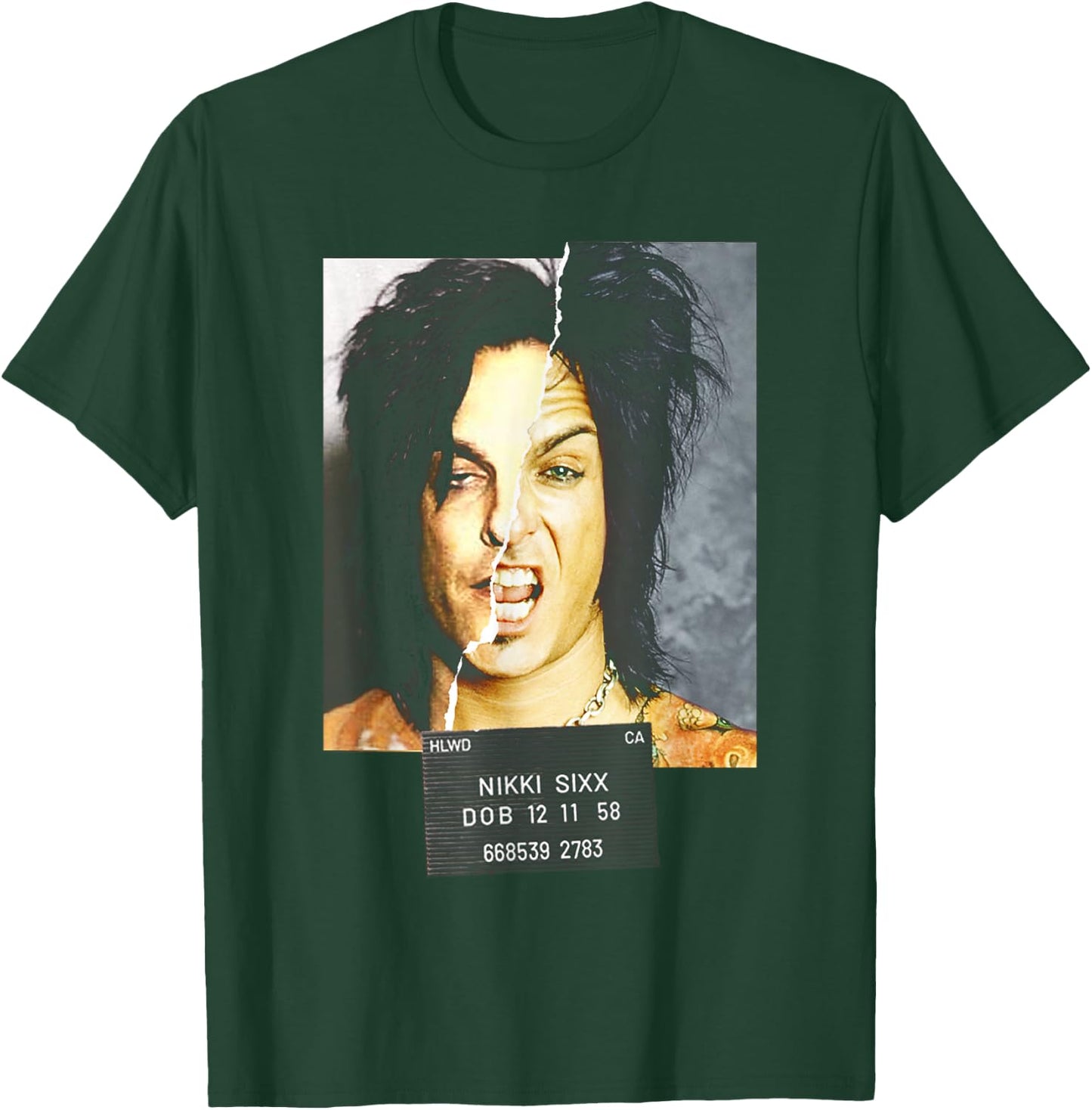 Sixx On Sixx – Mugshot T-Shirt - T-Shirt | Forest