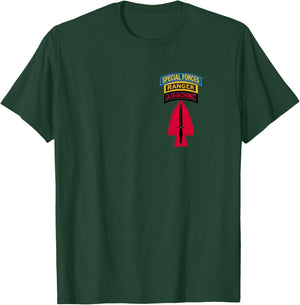 USASOC Shirt - Delta Force Shirt - Ranger SF Tab SFOD-D LS T-Shirt - T-Shirt | Forest
