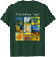 Famous Van Gogh Paintings Art Starry Night Flowers Portrait T-Shirt - T-Shirt | Forest