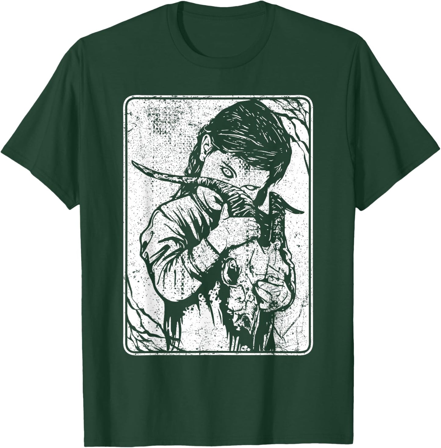 Satanic Occult Dark Art Evil 666 Antichrist Goth T-Shirt - T-Shirt | Forest