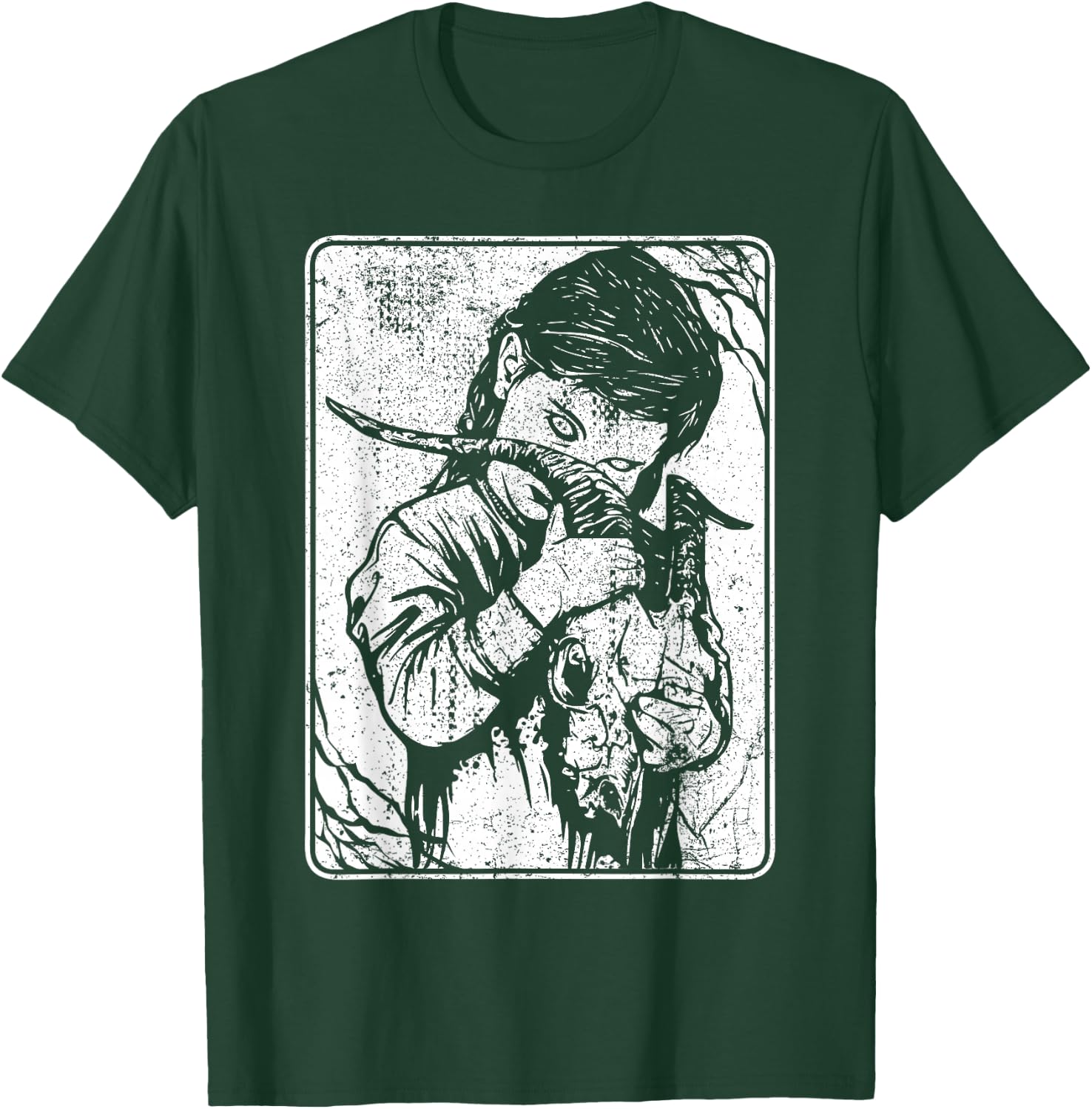 Satanic Occult Dark Art Evil 666 Antichrist Goth T-Shirt - T-Shirt | Forest