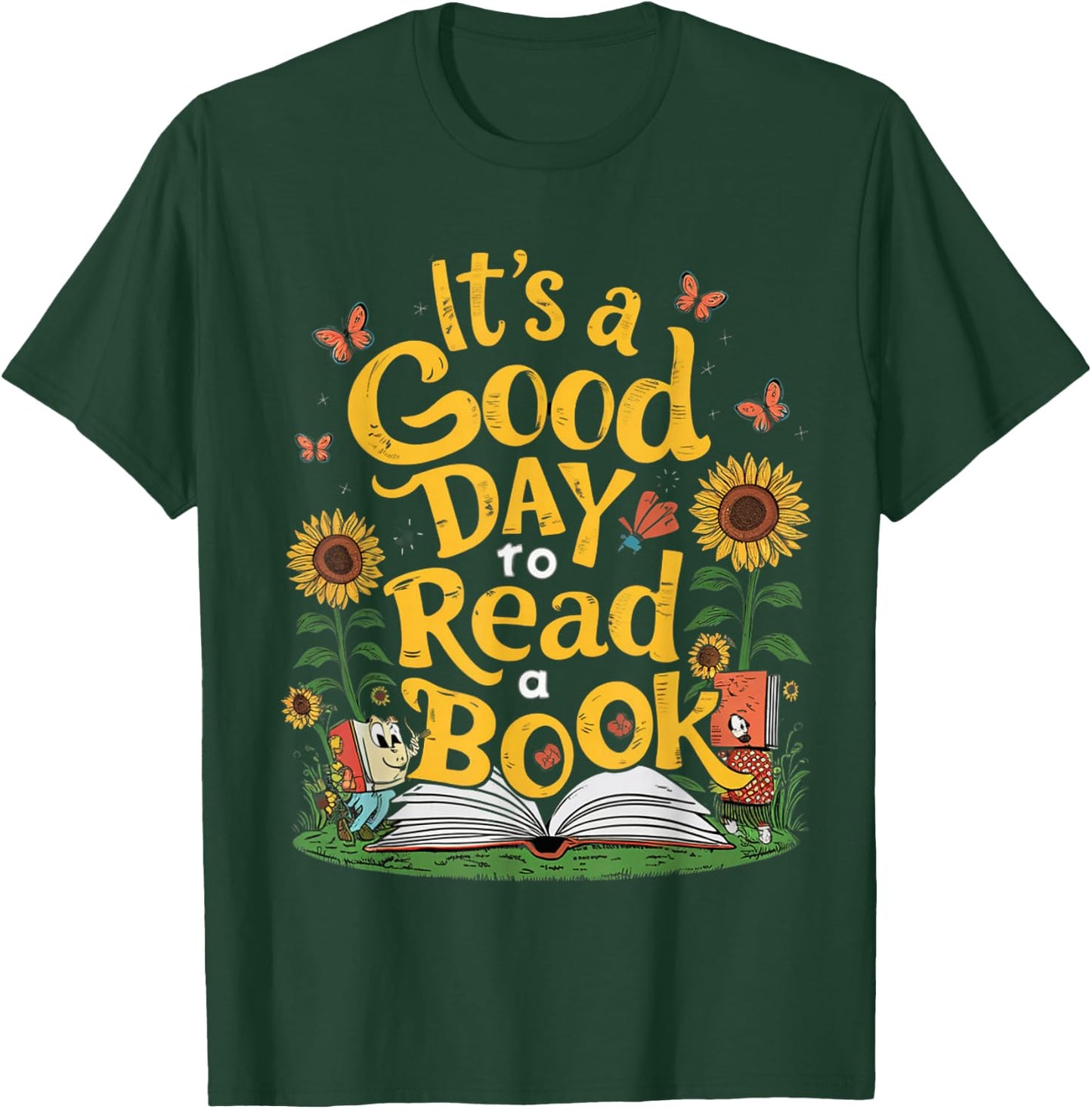 Student It's A Good Day to Read a Book Back to School T-Shirt - T-Shirt | Forest