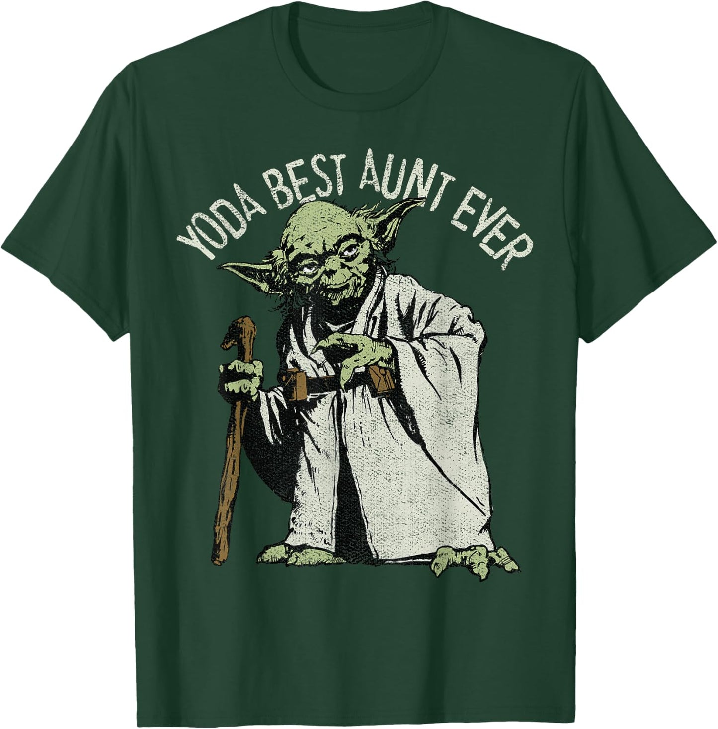 Star Wars Yoda Best Aunt Ever Portrait T-Shirt - T-Shirt | Forest