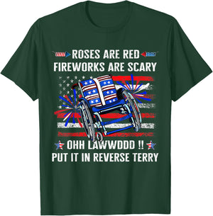 Back Up Terry Put It in Reverse Firework Funny 4th of July T-Shirt - T-Shirt | Forest