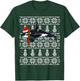 Xmas Santa Hat Orca Killer Whale Ugly Christmas T-Shirt - T-Shirt | Forest