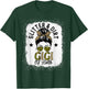 Gigi Of Both Messy Bun Leopard Camo Bleached Mother's Day T-Shirt - T-Shirt | Forest