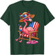 Flamingo Pink Palm Tree Tropical Beach Summer Vacation Women T-Shirt - T-Shirt | Forest