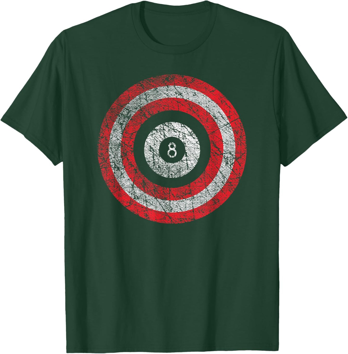 Pool Billiard Shirt Patriotic Odd Ball T-Shirt - T-Shirt | Forest