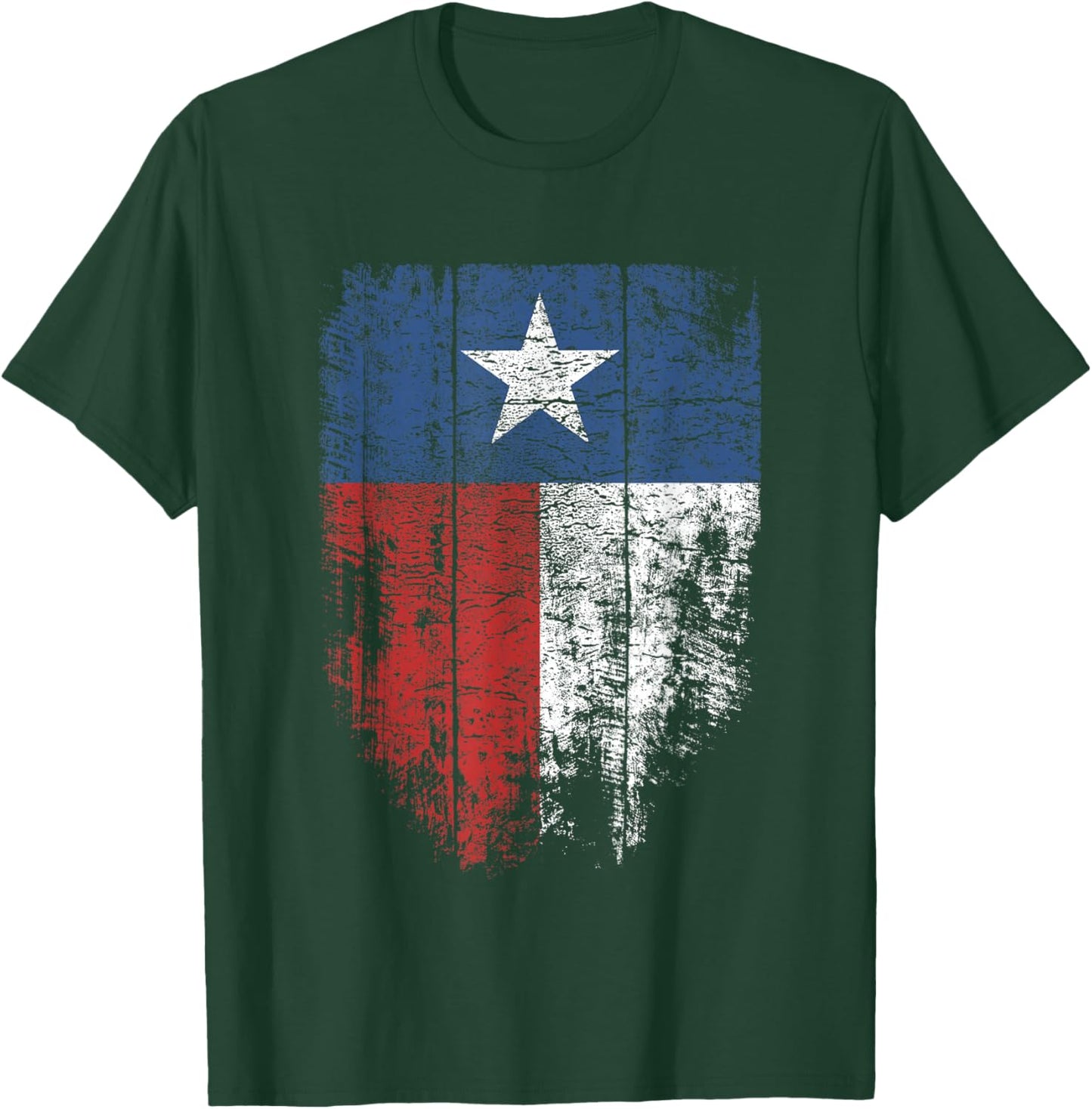 Texas T Shirt Women Men Kids | Distressed Texas State Flag T-Shirt - T-Shirt | Forest
