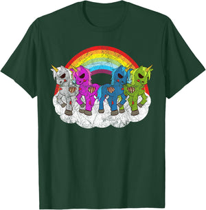 Zombie Unicorn Apocalypse Mythical Creatures Halloween Zombies T-Shirt - T-Shirt | Forest