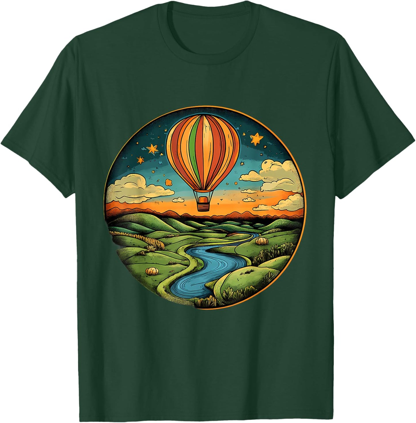 Hot Air Balloon Ride Festival Hot Air Ballooning T-Shirt - T-Shirt | Forest