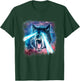 Scary White Wolf in Space Lasers Realistic Animal Print T-Shirt - T-Shirt | Forest