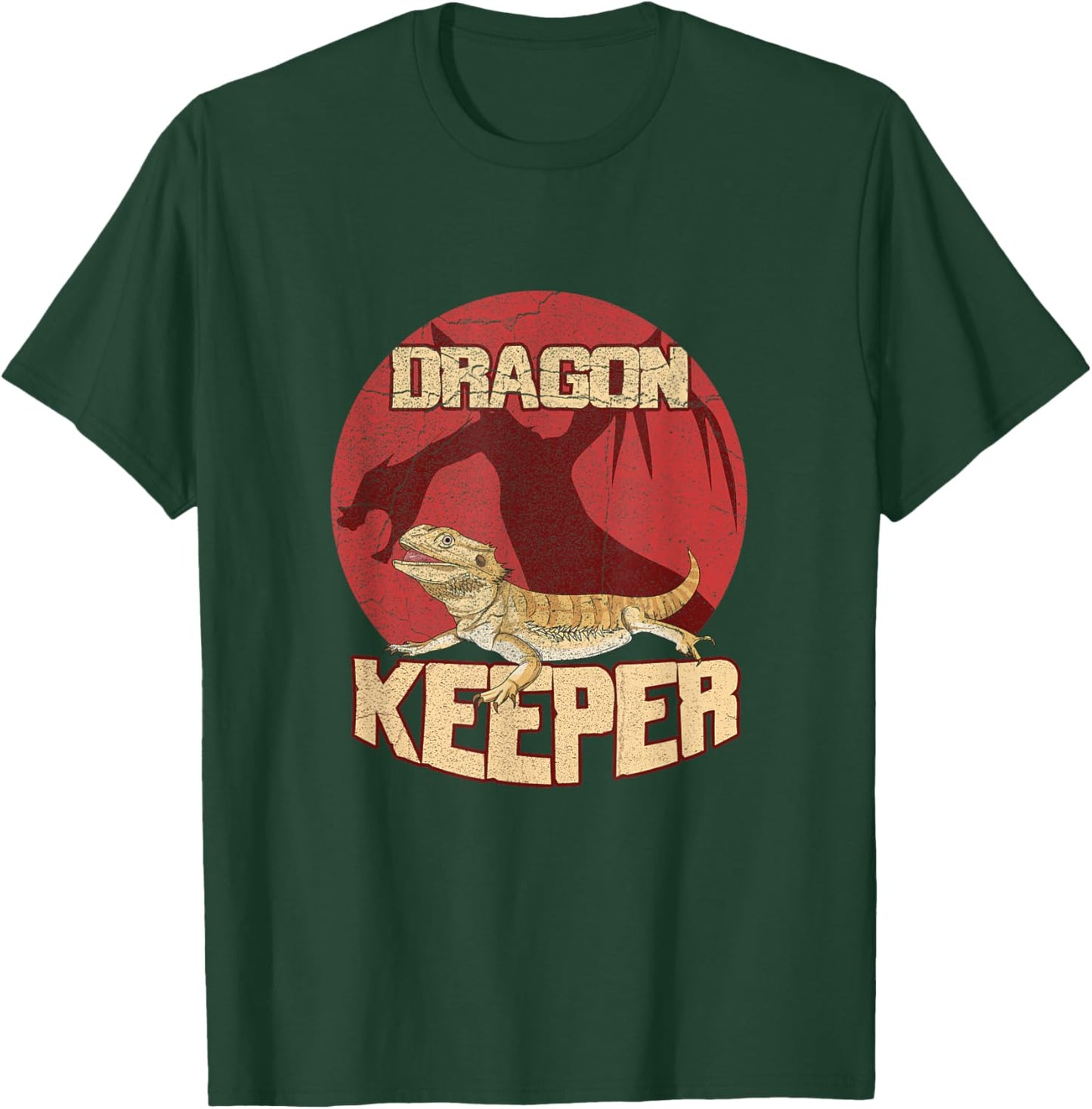 Bearded Dragon Design for a Reptile Nerd T-Shirt - T-Shirt | Forest