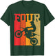 Kids 4th Birthday Boys 4 Four Dirt Bike Motocross Motorcycle race T-Shirt - T-Shirt | Forest