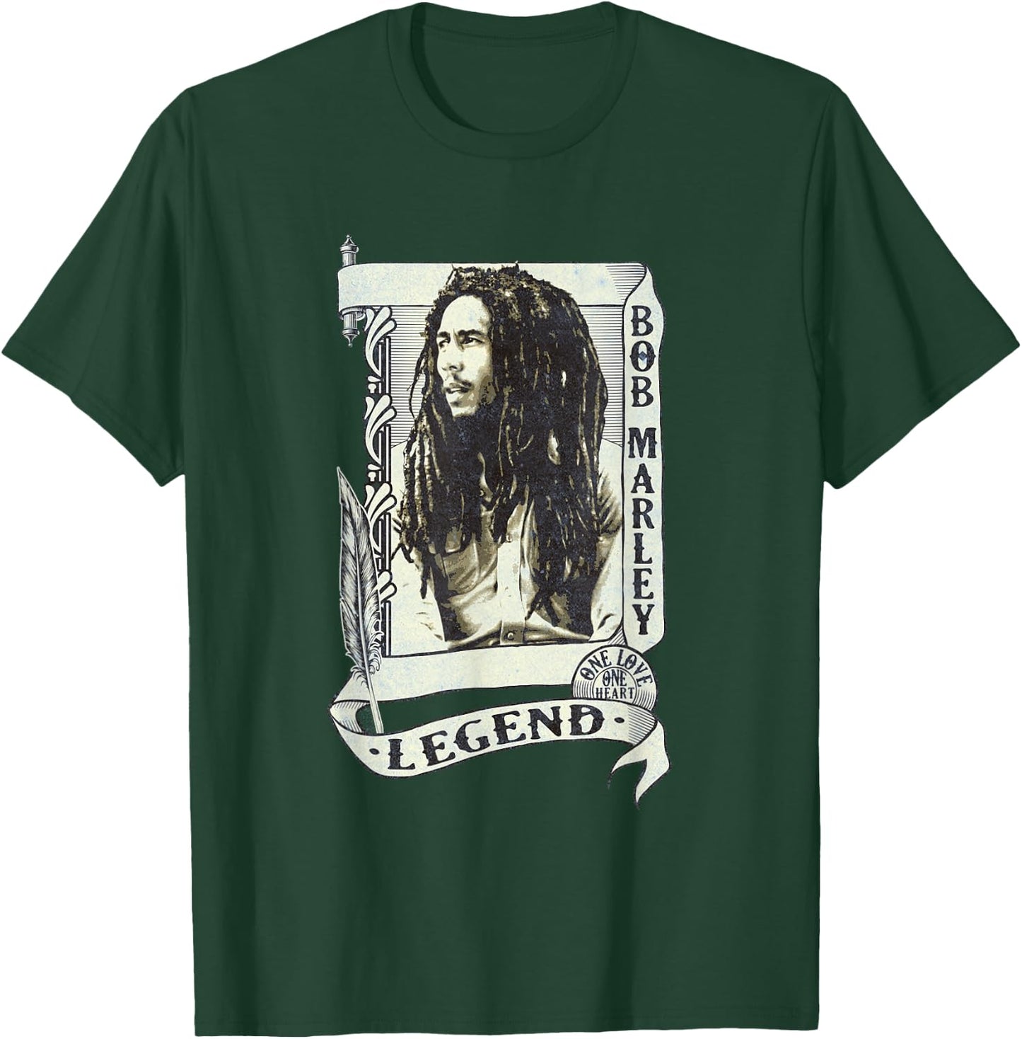 Bob Marley Legend Scroll T-Shirt - T-Shirt | Forest
