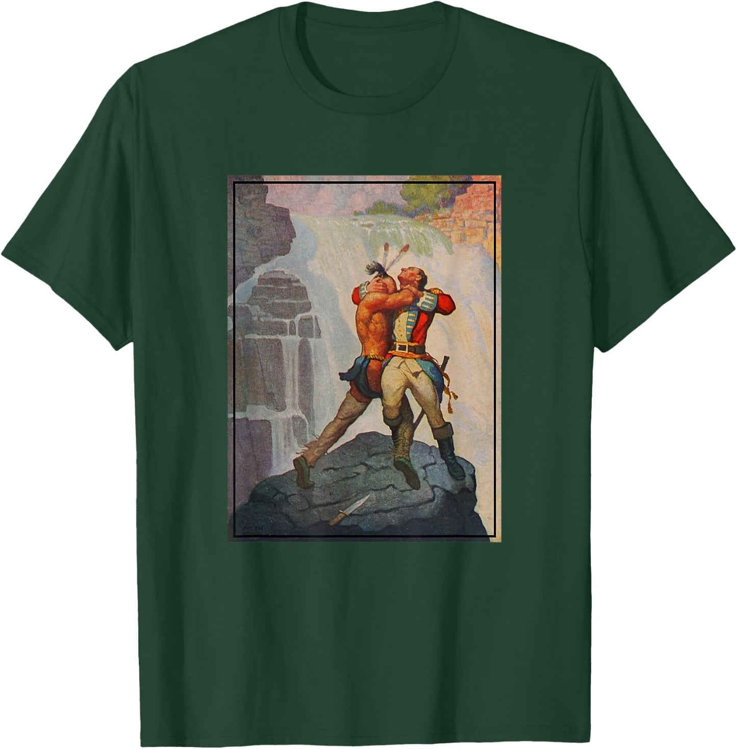 The Last of The Mohicans - Battle of Glens Falls (1919) T-Shirt - T-Shirt | Forest