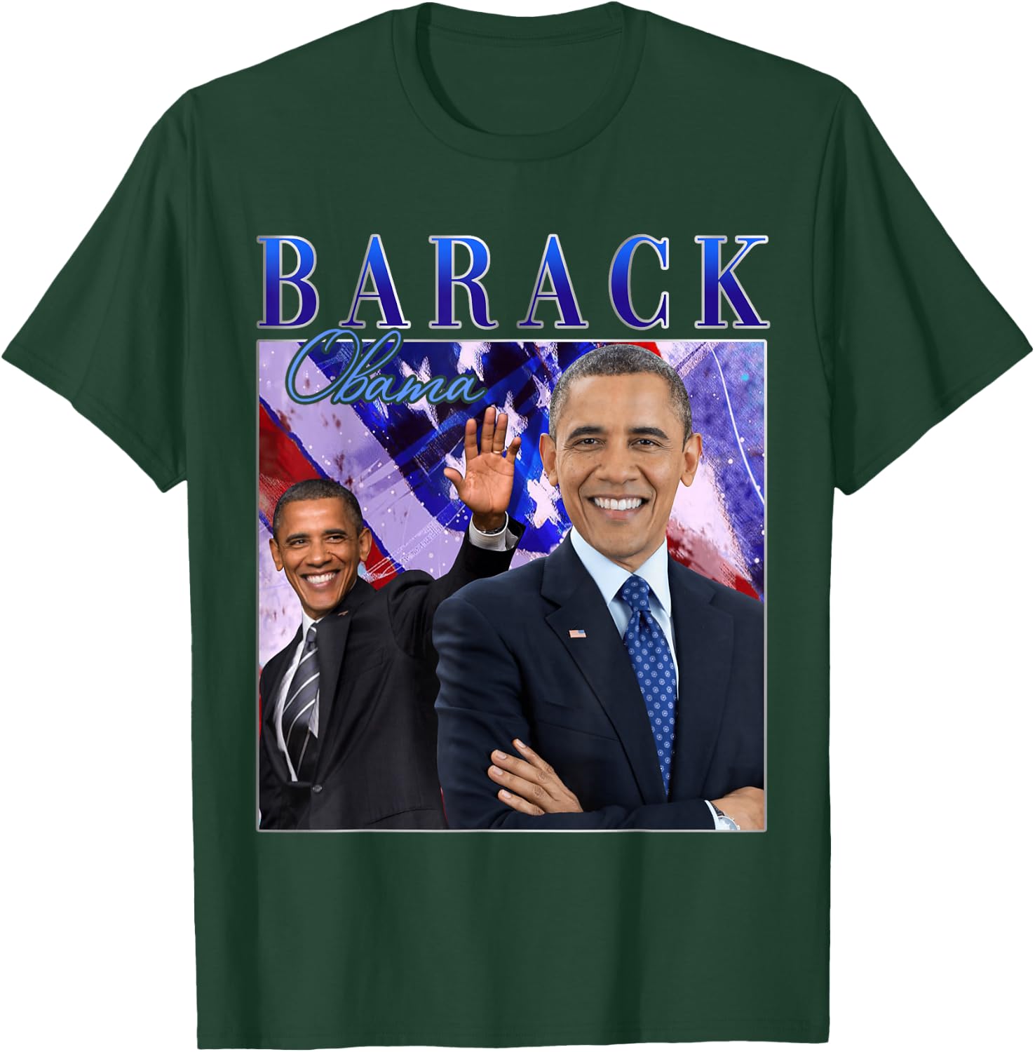 Barack Obama Retro Vintage Style T-Shirt - T-Shirt | Forest