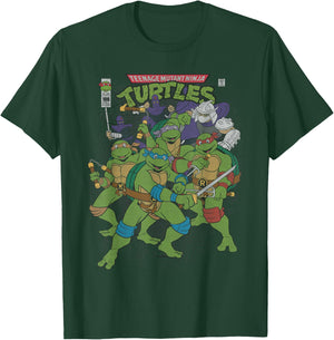 Retro TMNT Comic Cover T-Shirt - T-Shirt | Forest