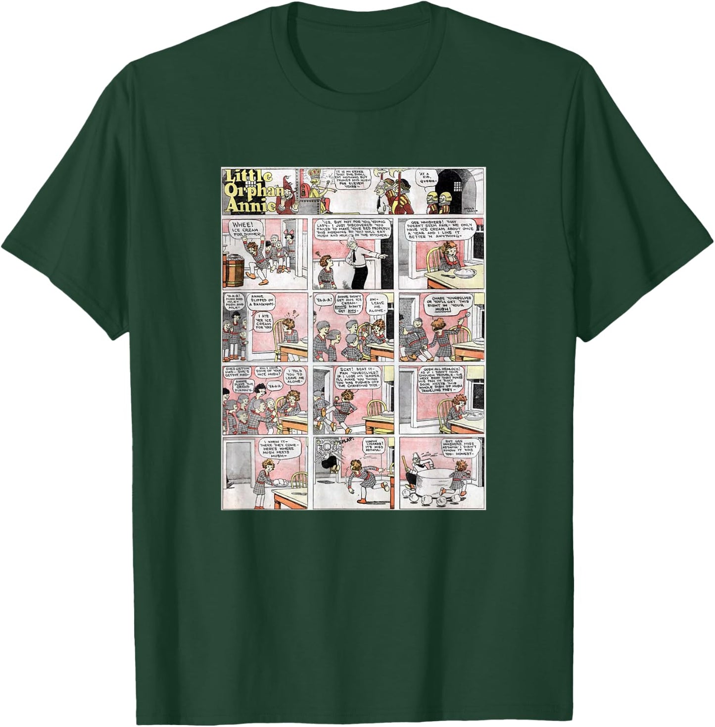 Little Orphan Annie - 1st Published Comic Strip T-Shirt - T-Shirt | Forest