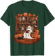 Ghost Book Reading Teacher Halloween Librarian Book Lovers T-Shirt - T-Shirt | Forest