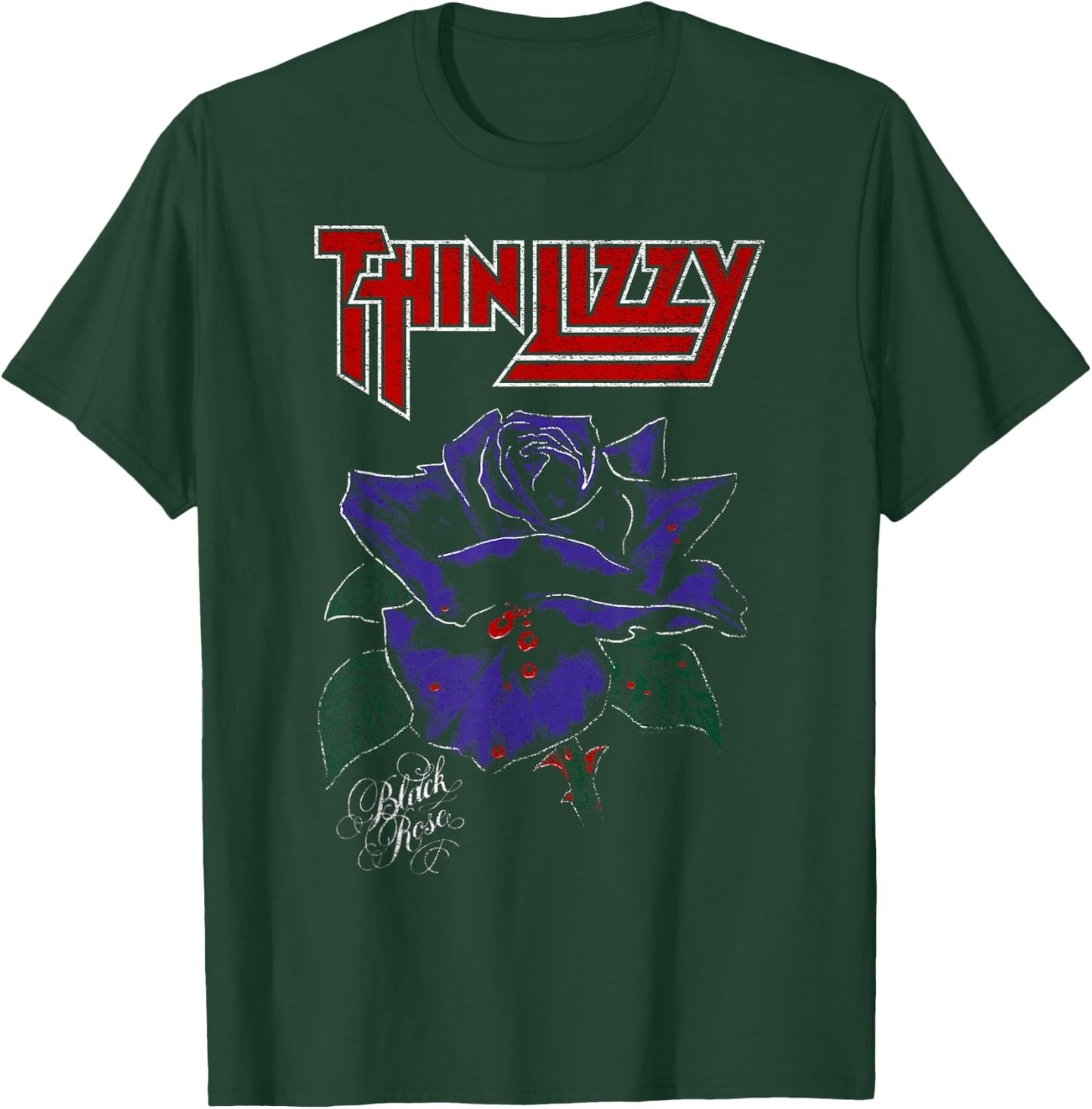 Thin Lizzy – Black Rose Color T-Shirt - T-Shirt | Forest