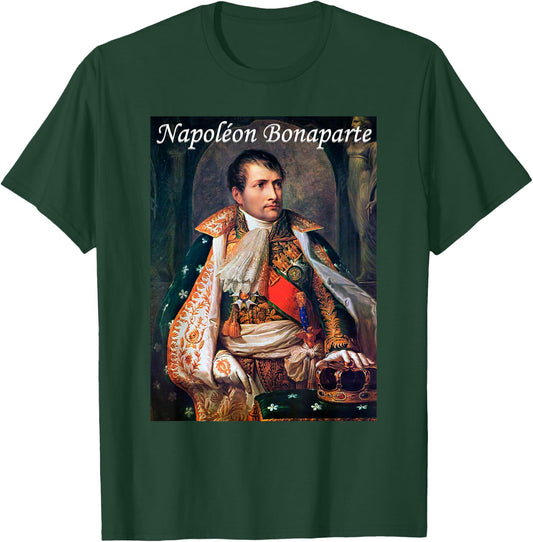Napoleon Bonaparte Art Historic Napoleonic Wars History Item T-Shirt - T-Shirt | Forest