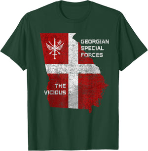 Georgian Army Special Force Georgia Defense Forces Patriot T-Shirt - T-Shirt | Forest