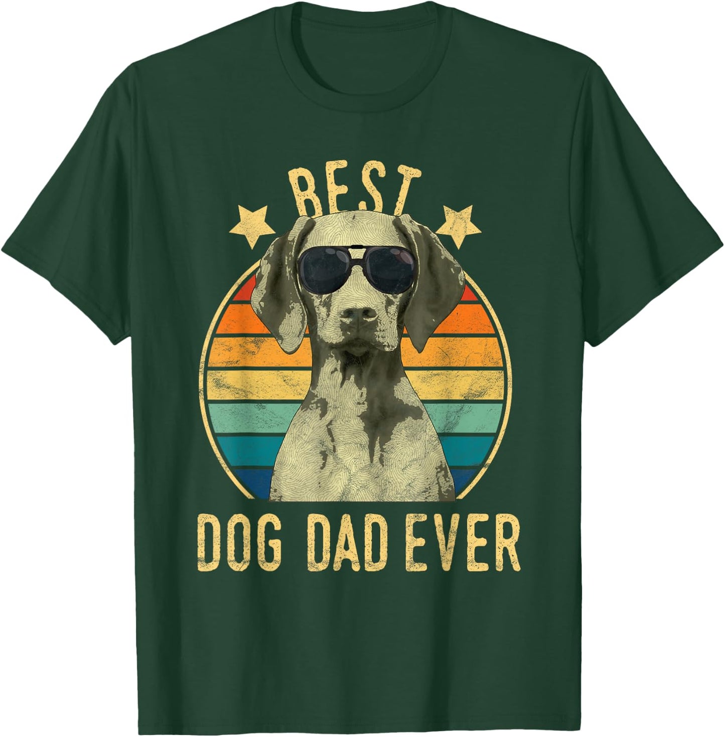 Best Dog Dad Ever Vizsla Father's Day Gift T-Shirt - T-Shirt | Forest