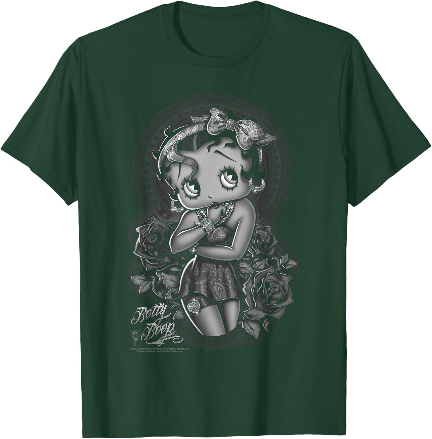 Betty Boop Fashion Roses T-Shirt - T-Shirt | Forest