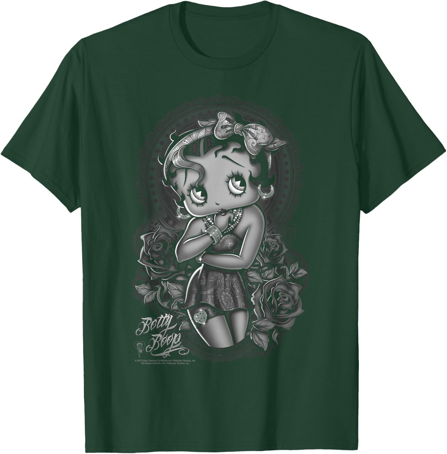 Betty Boop Fashion Roses T-Shirt - T-Shirt | Forest