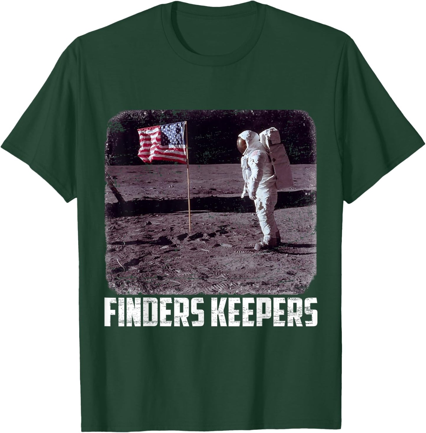 Finders Keepers Moon Landing 50th Anniversary American T-Shirt - T-Shirt | Forest