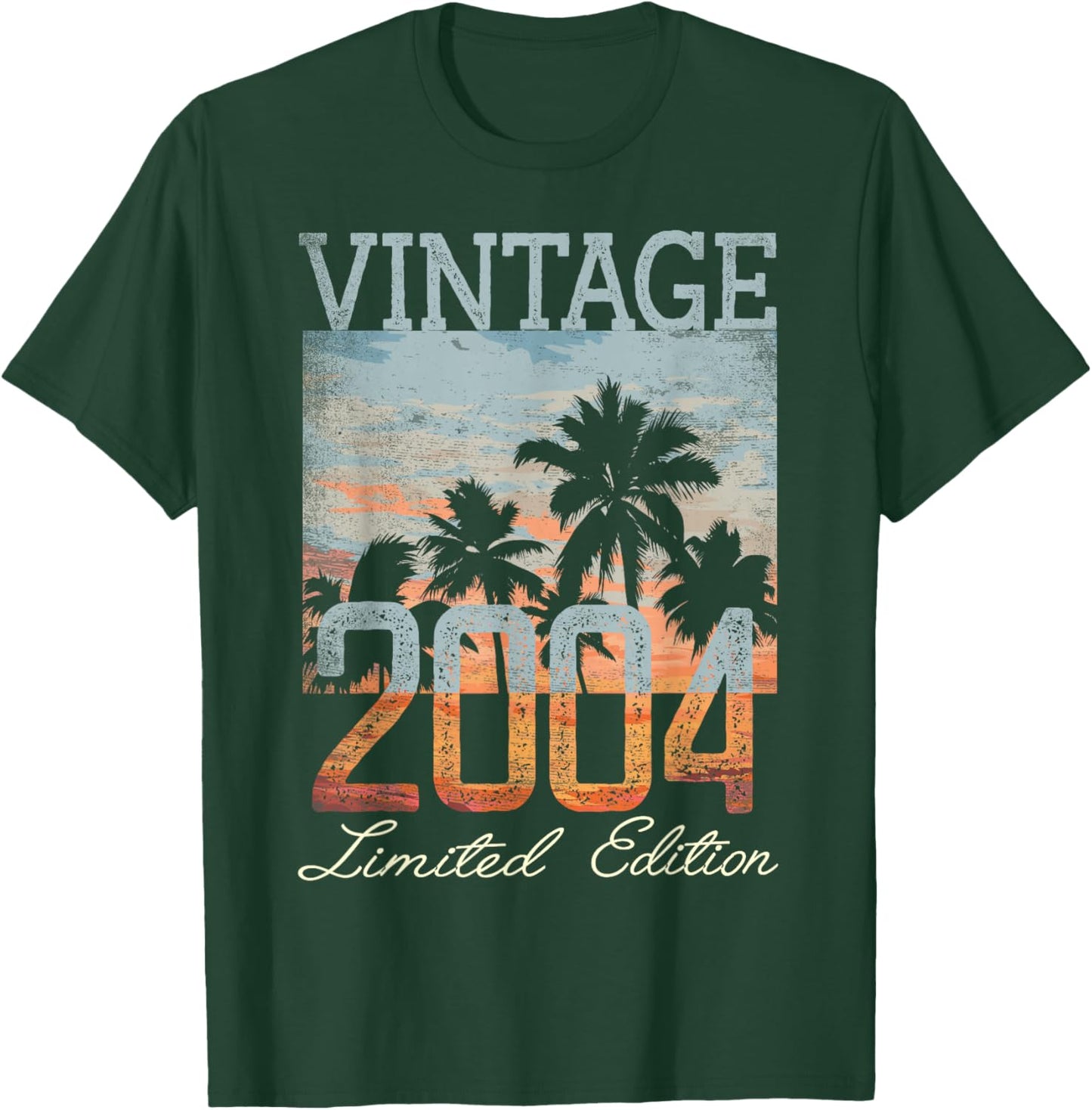 Vintage 2004 Limited Edition 21st Birthday 21 Year Old Gifts T-Shirt - T-Shirt | Forest